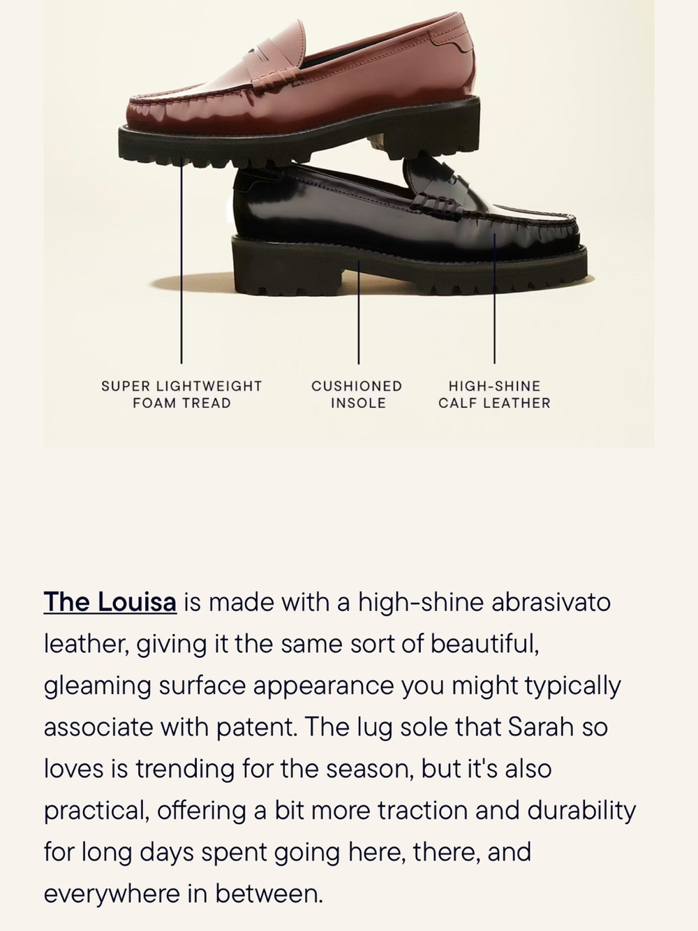 Margaux Louisa Penny Loafer in Black Leather - Picture 6 of 10